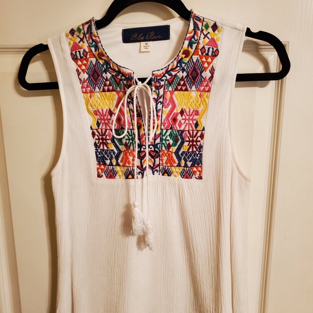 Blu Rain Boho Tunic Blouse